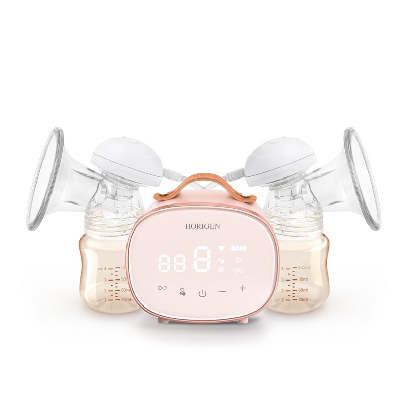 Horigen double electric breast pumps portable electronic breast milk pump breastfeeding pump for sale breast pump