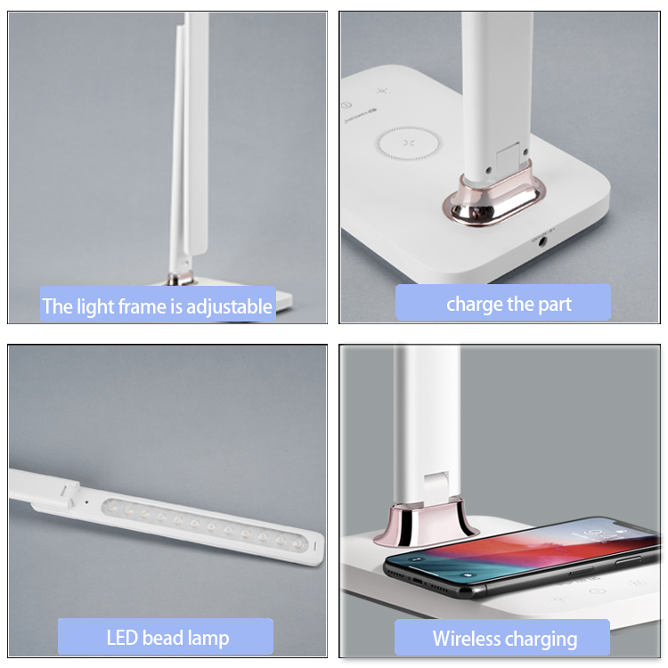 Folding Chargeable Table Lamp LED Portable Desk Study  Primary and Secondary School Students Dormitory  Dormitory Table Lamp