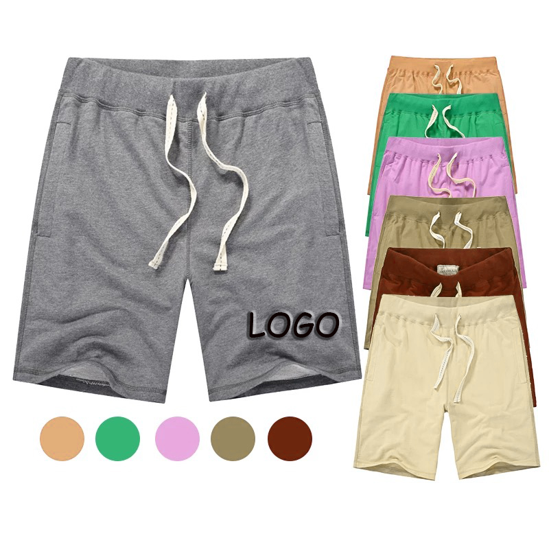Wholesale Plain Cotton Gym Mens Short Pants Custom Fitness Running Workout Sweat Shorts Custom Casual Jogger Shorts For Men s