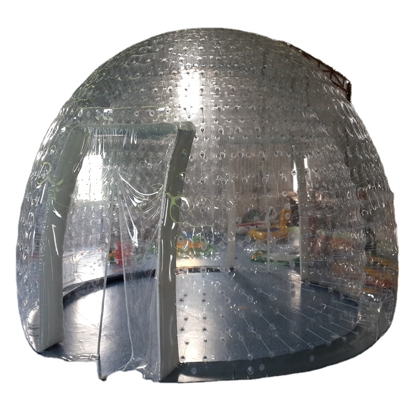 Двухслойная прозрачная надувная купольная палатка Igloo, пузырьковая палатка для кемпинга