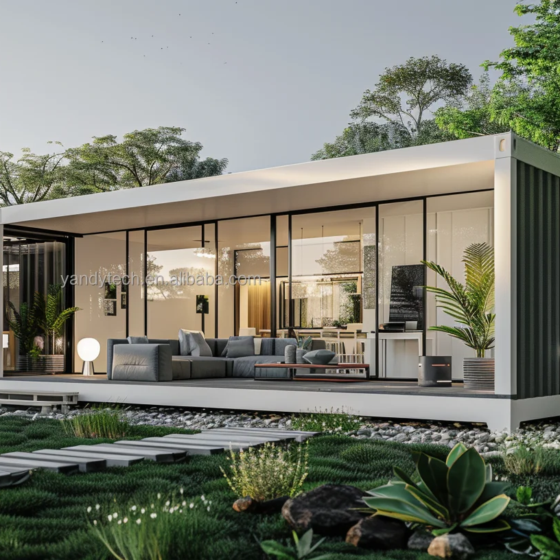 Y&Y New Sunroom Modern Flat Pack Container Office Building Made with Steel and Sandwich Panel for Producer Use
