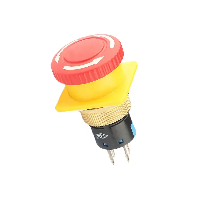Push Button Button High Quality Single Pole Double Pole 16mm Emergency Stop Button Push Switch Button