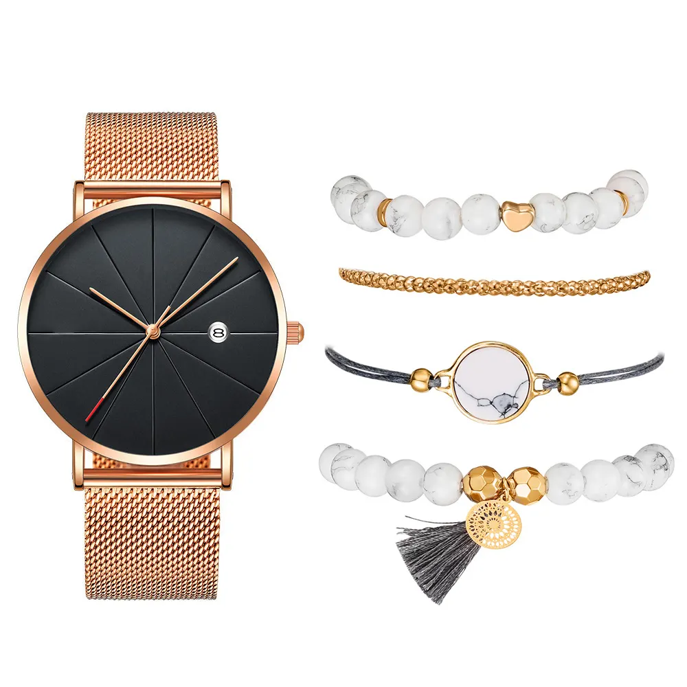 Relogio Masculino Mens Watches+bracelet Set Top Brand Luxury Military Male Watches For Men Ultrathin Sport Wristwatch Calendar