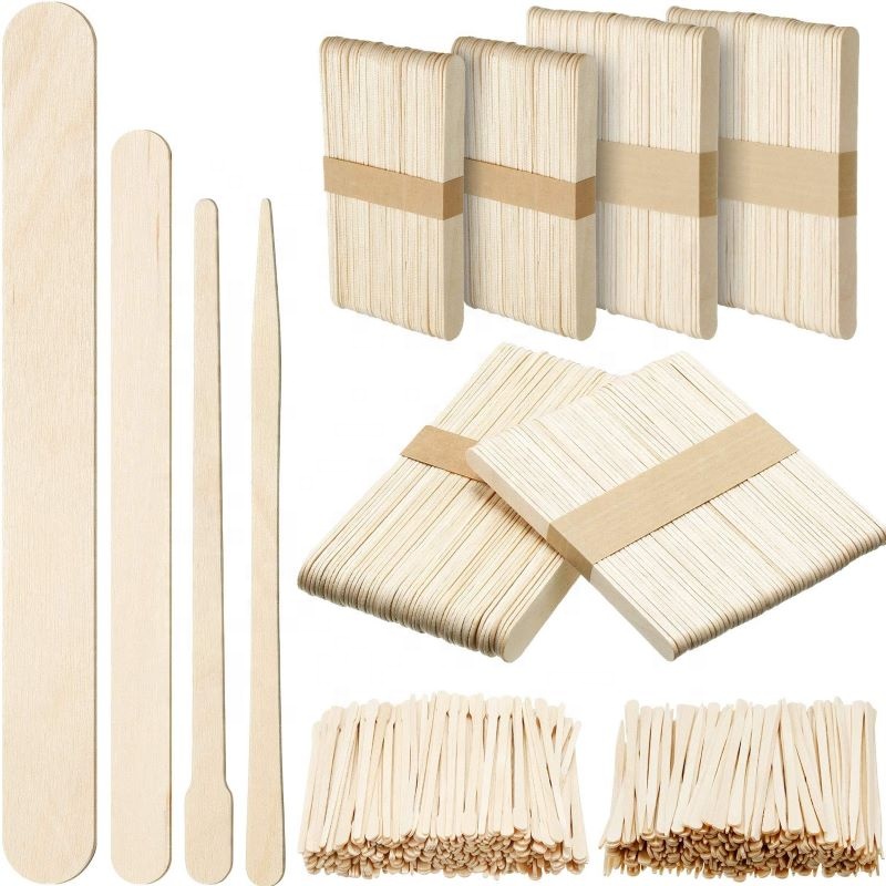 Wax use Factory Prices Wooden Spatulas For hair removal wooden Waxing stick