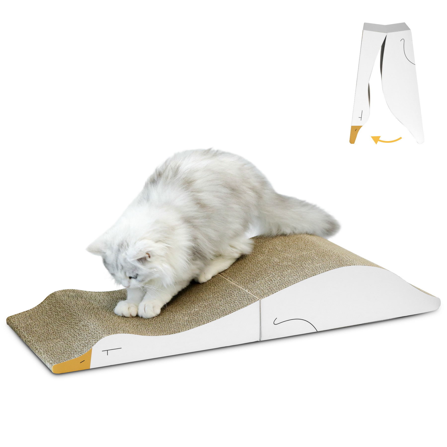 Fashion style cat claw scratching toy mat post board pad furniture cardboard cat scratcher