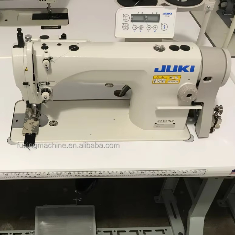 Low Price JUKIS DU-1181N-7 Single Needle Lockstitch Top and Bottom Feed Industrial Sewing Machine for Thick Material Hemming