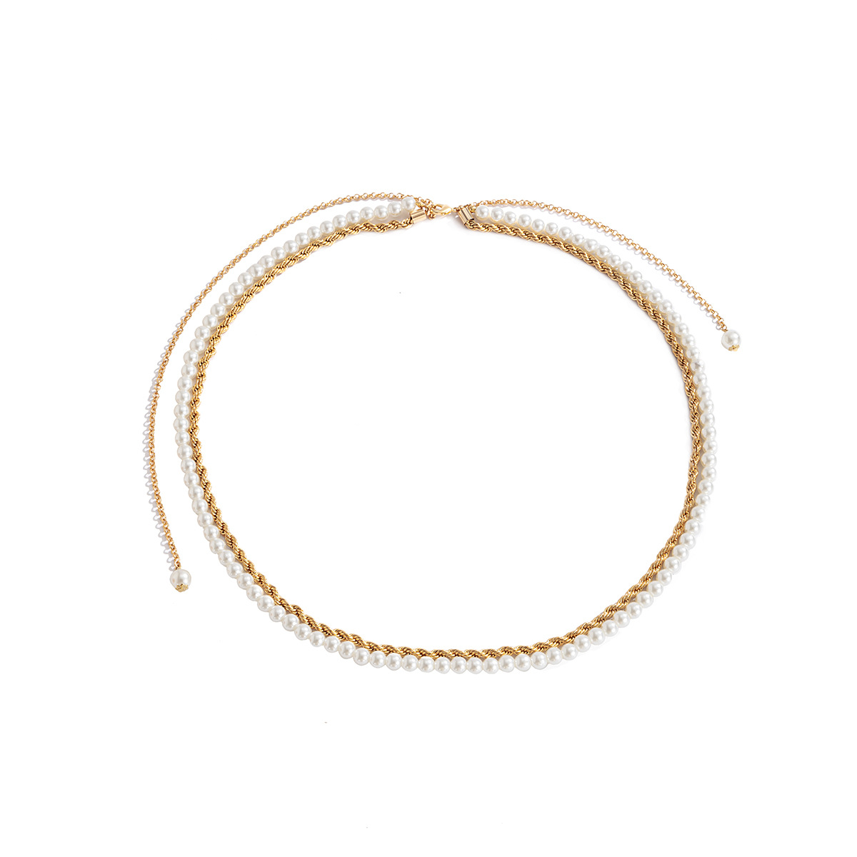 2021 New European and American Fashion Simple Multi-layer Body Chain Retro Street Accessories Party Chain Pearl women belt
