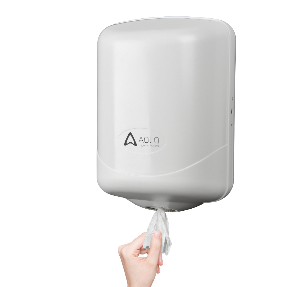 AOLQ Family ABS Plastic Wall Mounted Large Hand Roll Towel Dispenser Center feed paper Large capacity dispenser