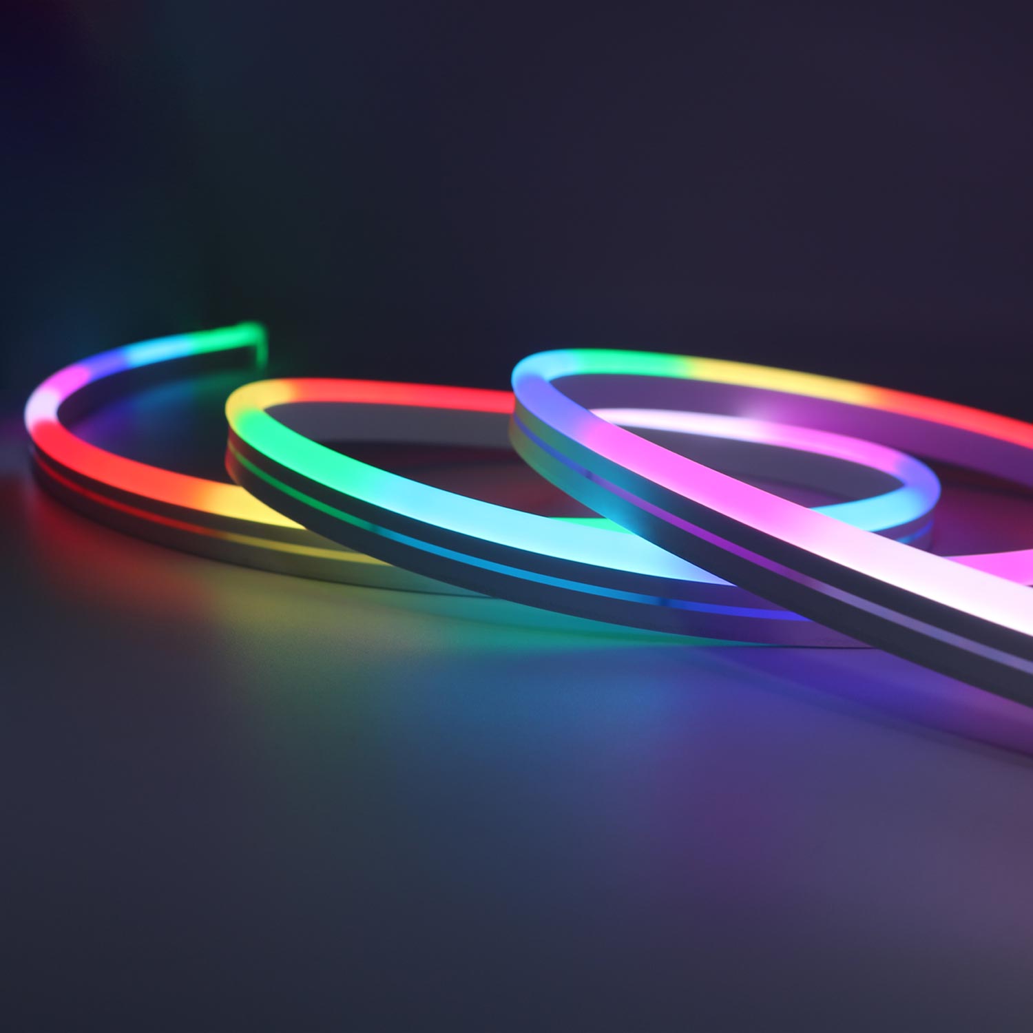 Tuya custom Neon Sign rgbic Led Light waterproof led neon flex 12v strip rope Sync box flex neon  rope light