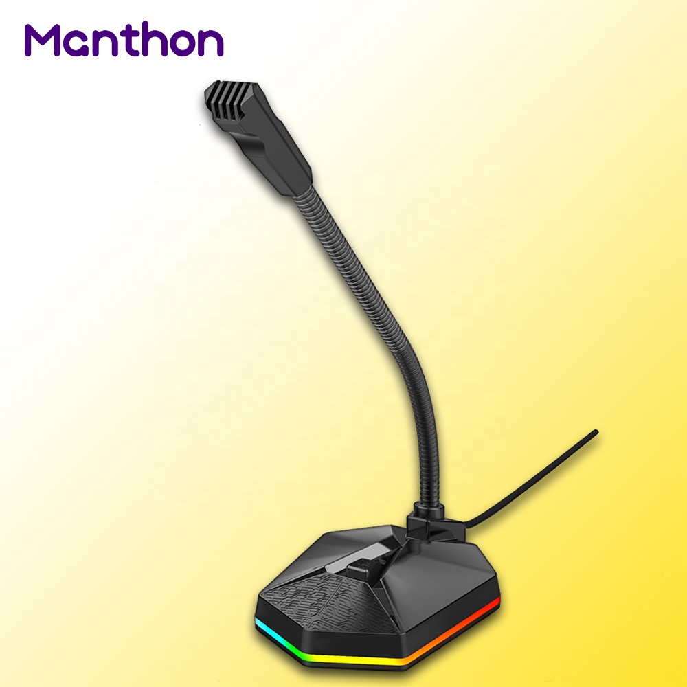 Хорошая OEM заказное дешевое цена RGB USB конденсаторный микрофон студия звукозаписи игровой микрофон для компьютера PC Gamer