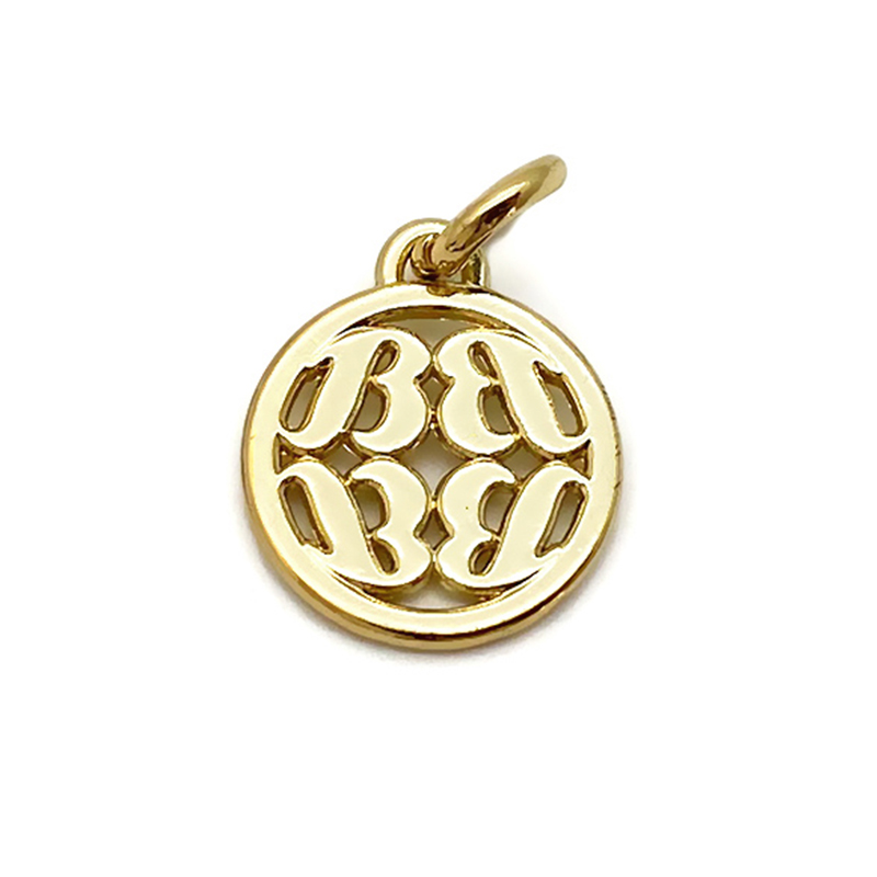 Oval shape making custom name logo engraved beads jewelry tag for pendant