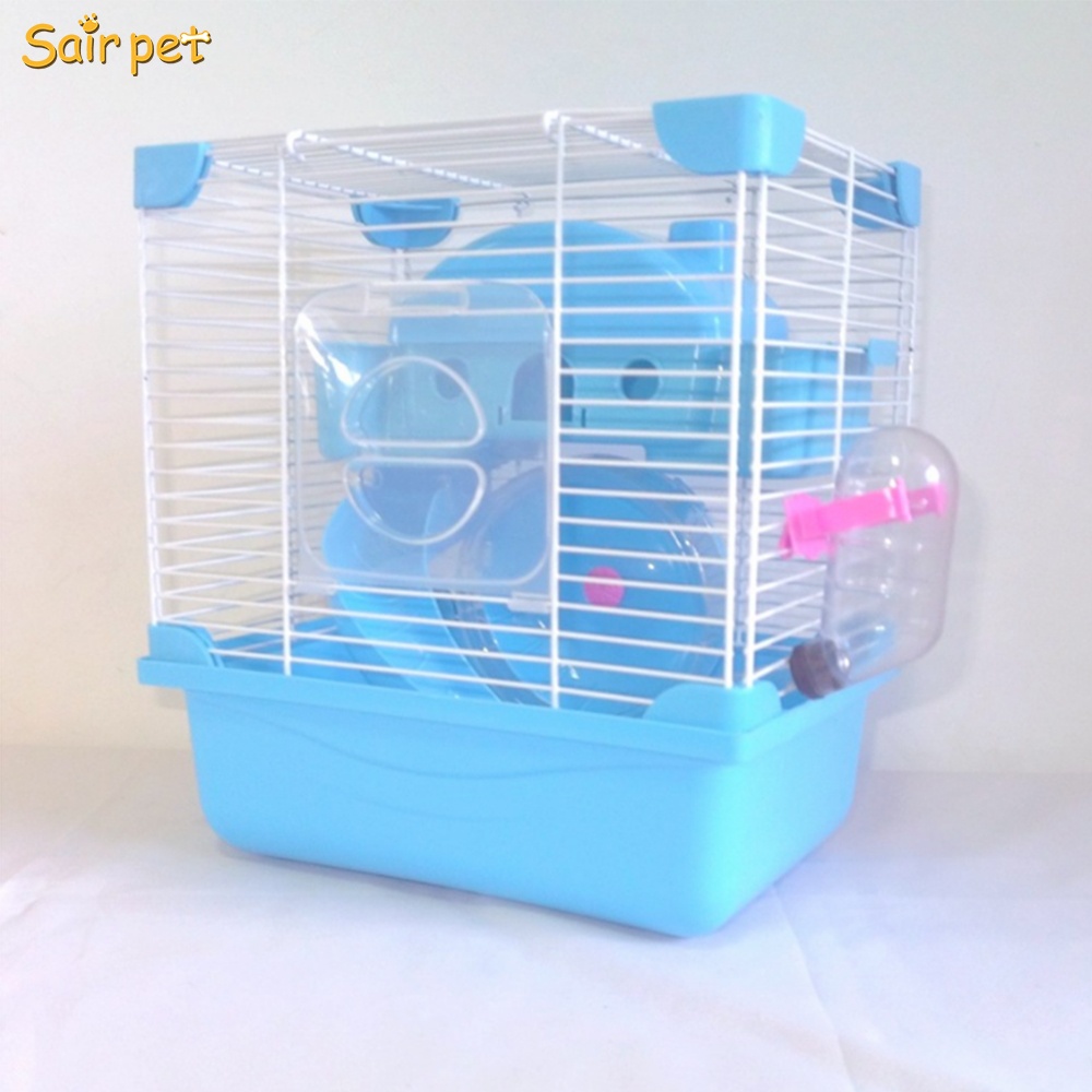 Two Choices Pet Castle Shape Double Floor Luxury Hamster Cage Provided With All The Needs For Hamster