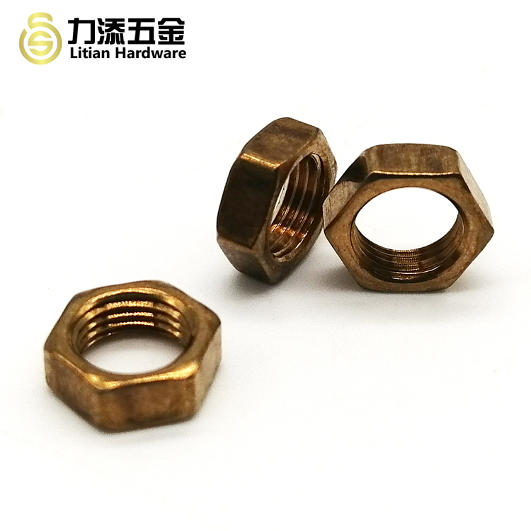 Fastener Industry Din 439 Brass Hex Locking Thin Nuts