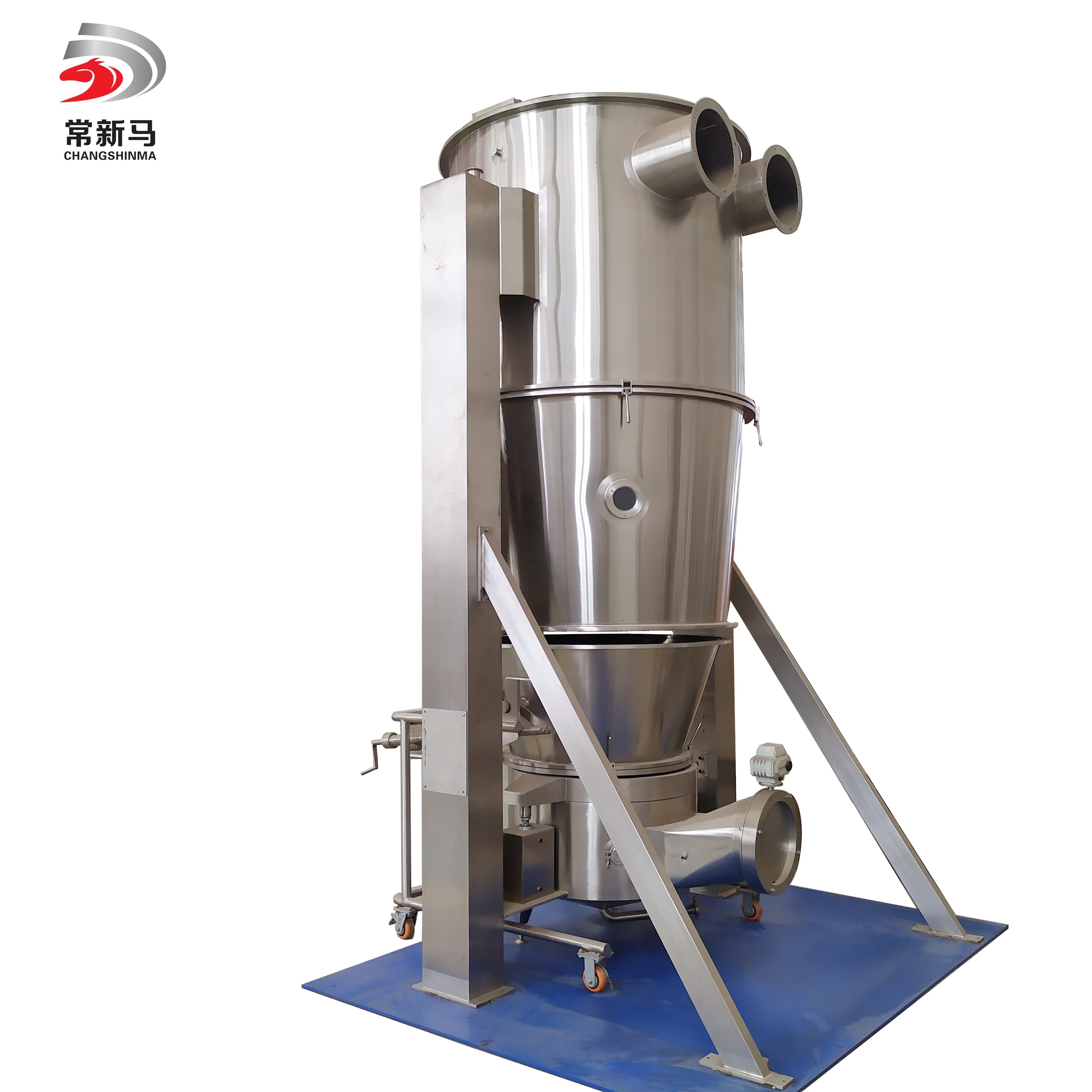 Fluid Bed Dryer And Granulator FG 120 High Efficiency Vertical Fluid Bed Dryer Pharmaceutical Granulator Drying Equipment