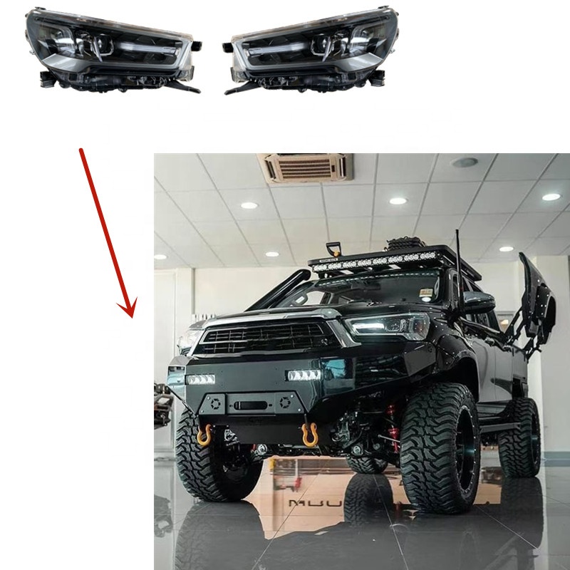 MAICTOP Автомобильные аксессуары Фары для hilux 2015-2018 обновление до 2019-2021 новейший дизайн внешнего вида