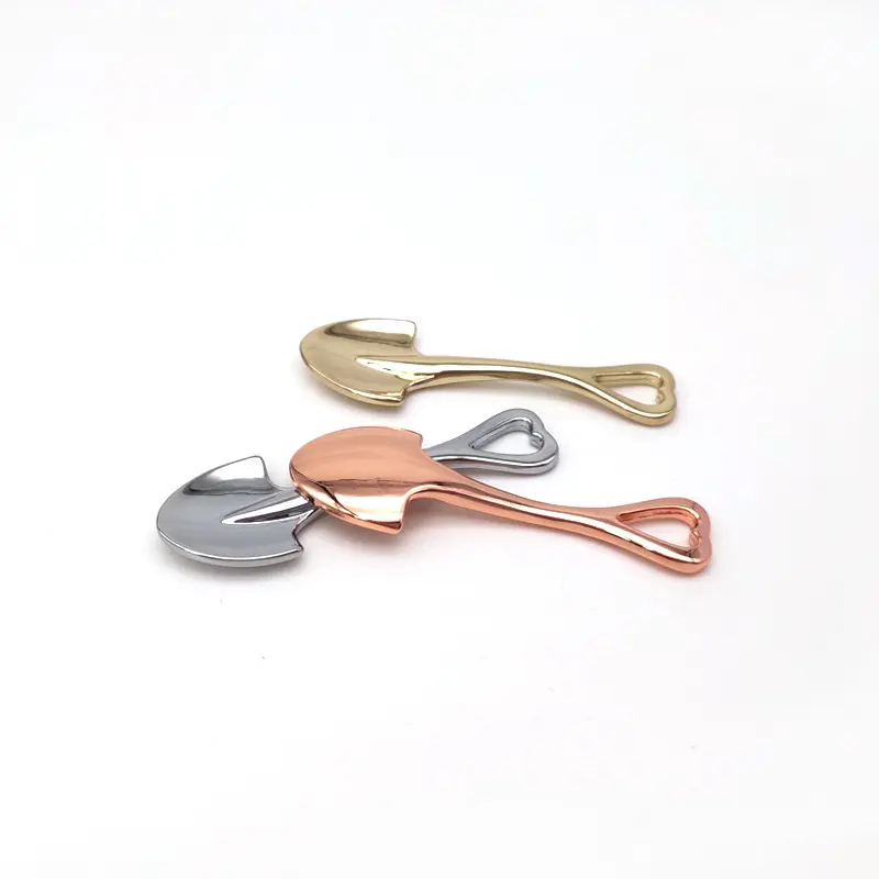 Wholesale Metal Zinc Alloy Makeup Spoon Creative Shovel-shaped Custom Massage