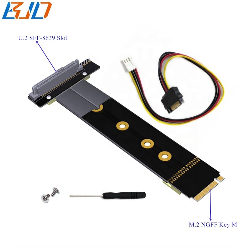 SFF-8639 разъем U2 к M.2 NGFF M-Key переходному кабелю для U.2 NVME SSD в наличии