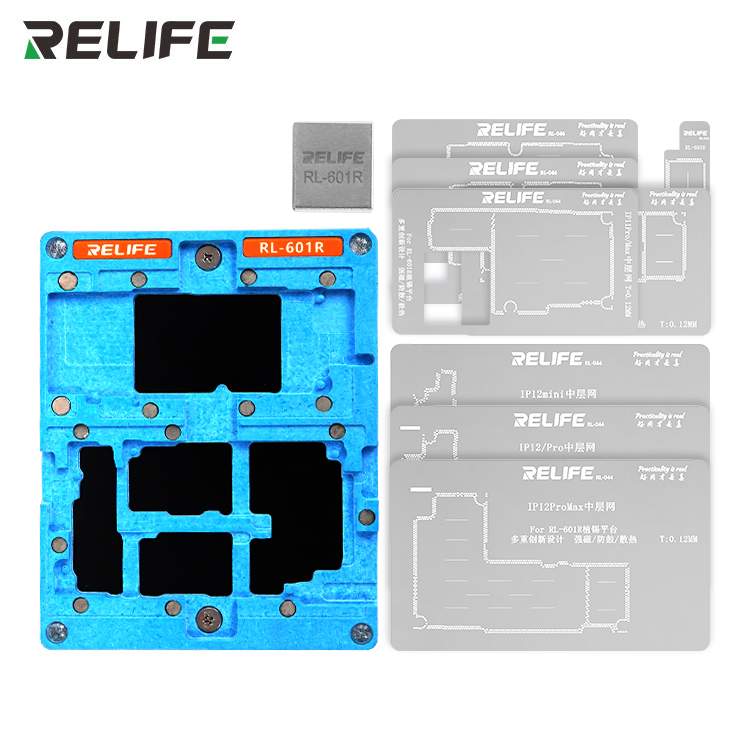 RELIFE RL-601R 10 в 1 средней Олово посадки комплект лужения платформа BGA приспособление для IP 12 серии