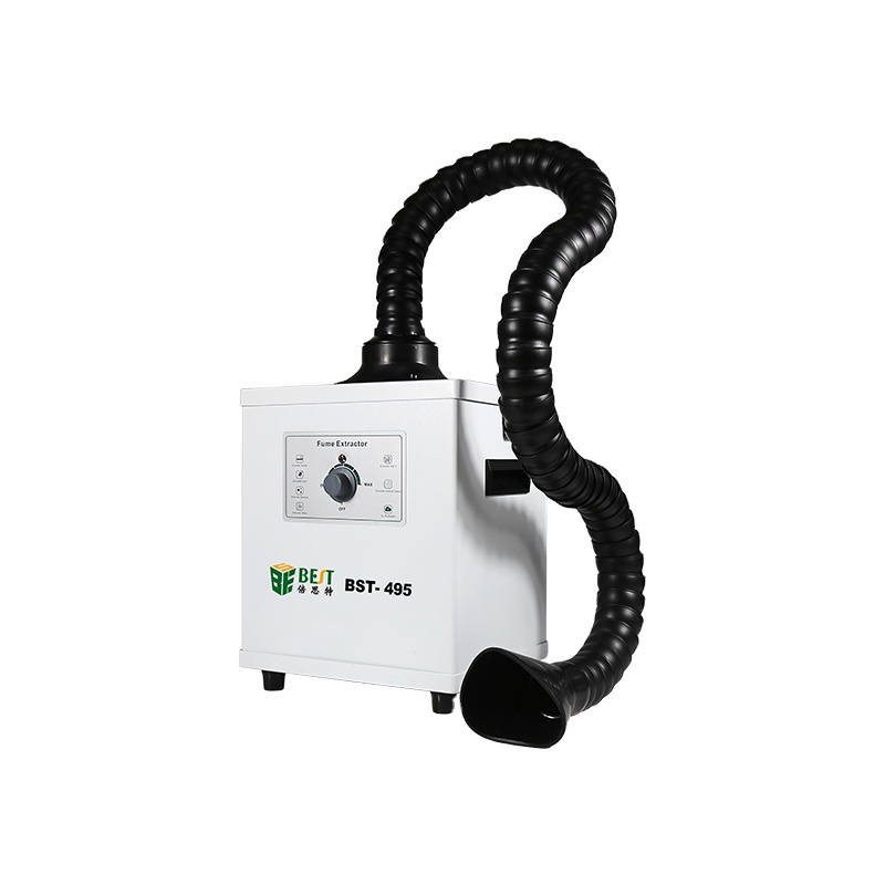 BST-495 110V/220V дыма очиститель ручка регулировки дымоуловитель пайка MINI 150W поглотитель дыма воздуха очиститель машина
