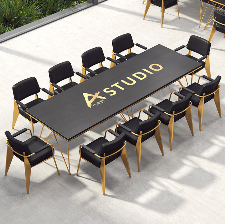 Rectangle metal legs meeting table boardroom tables modern conference table