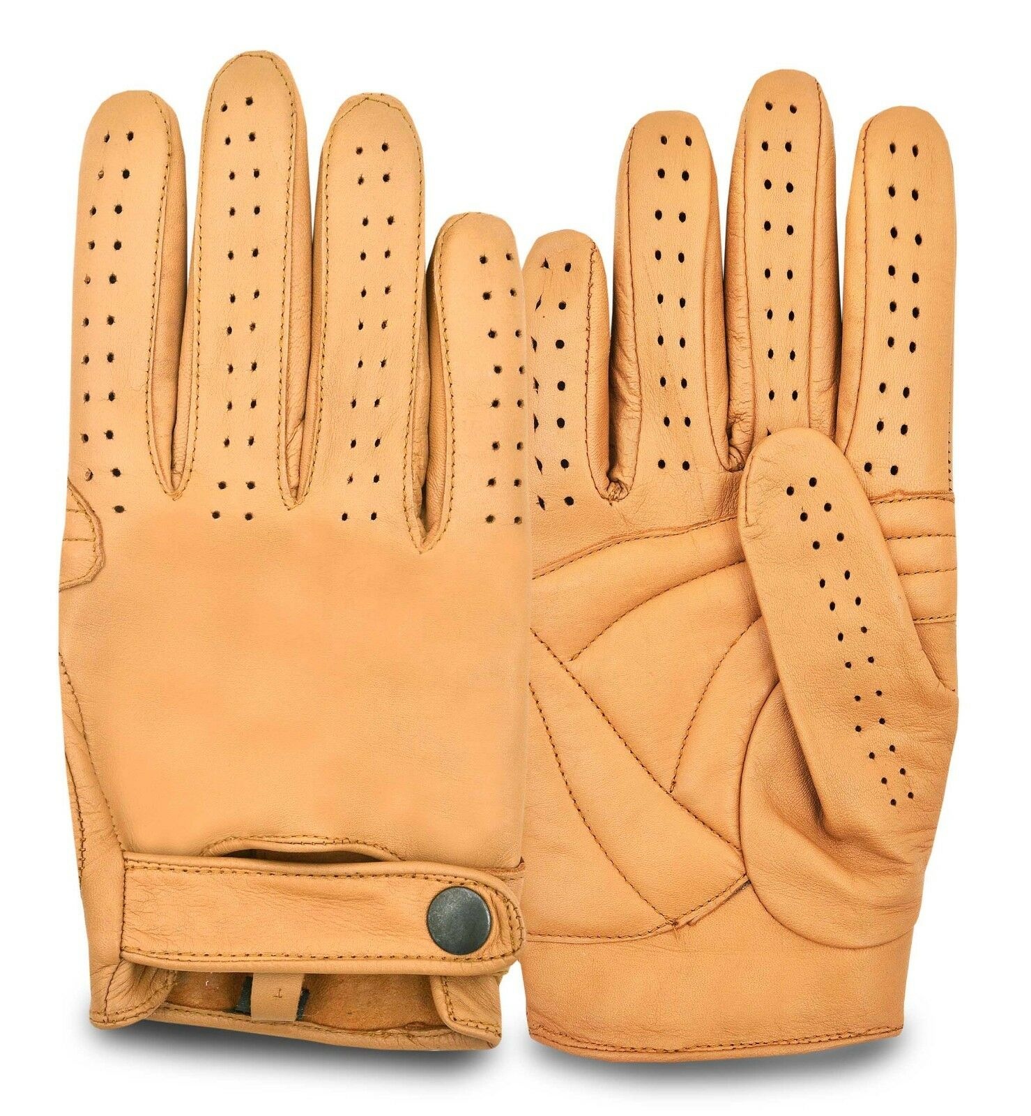 Leather Classic Chauffeur Driving Gloves Dress Fashion Without Lining