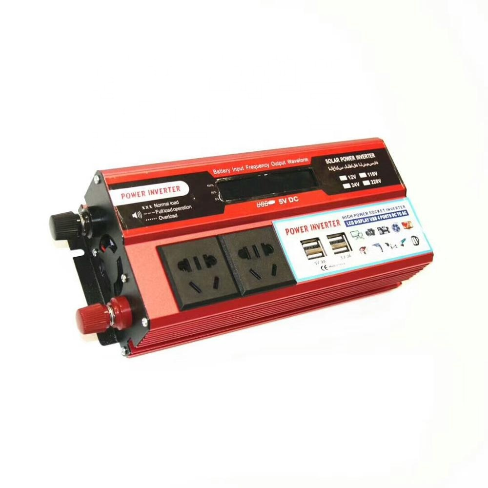 Dual Output Sockets 12V to 220V Multi USB Port 1500W Car Power Modified Sine Wave Inverter