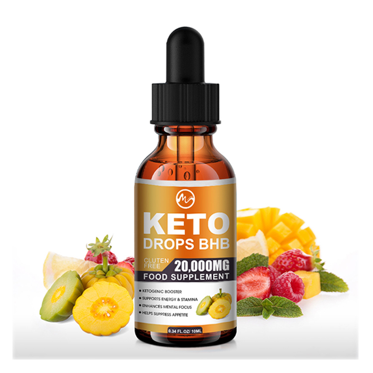 Factory Custom Private Label 20ml Fat Burner Liquid Keto Diet Drops Weight Loss For Men And Women Keto Drops