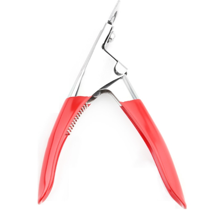 Factory Wholesale Professional High Quality Stainless Steel French U-Shaped Nail Scissors For Cutting False Nail Manicure Tools