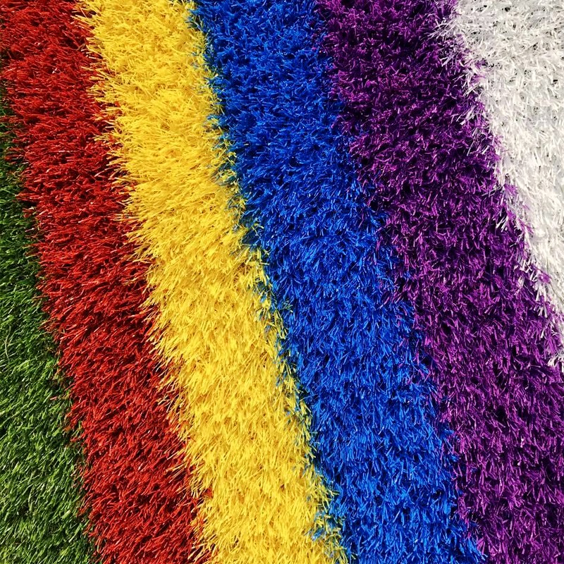 artificial grass synthetic lawn colored turf running track 20/25/30mm