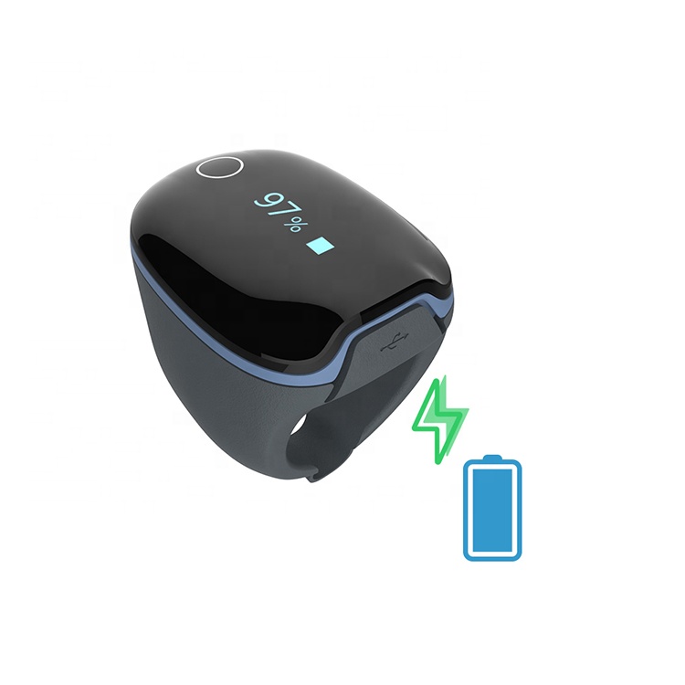 Устройство для мониторинга сна Wellue O2Ring, бесплатное приложение, Bluetooth, пульсометр с кольцевым датчиком