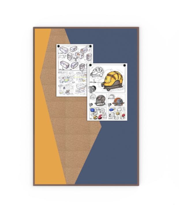 Home/office decoration cork board frame, self adhesive Cork message board 18 X 24"