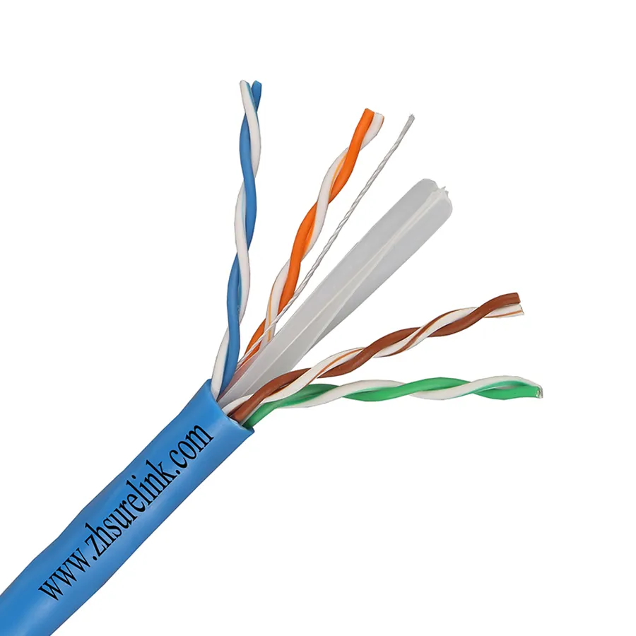 Twisted Cable SURELINK 23AWG 4pair Cca PVC Jacket Internet Cable Rj45 Computer Cable 305meter Roll F/UTP CAT6 UTP Cat6