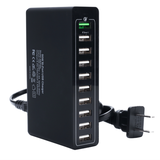 Быстрое зарядное устройство с 10 портами usb с QC3.0