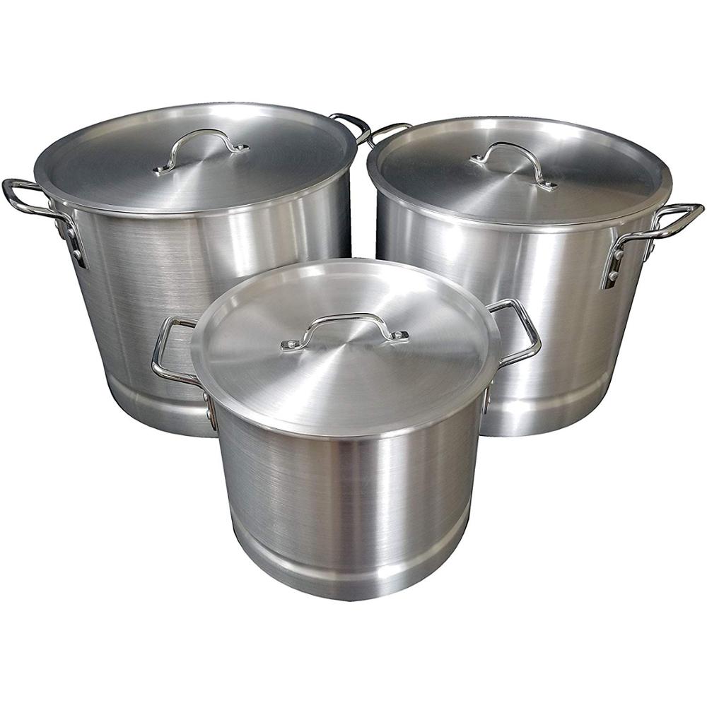 Лидер продаж на Amazon, 4PK, алюминиевый серебряный горшок, набор для тамаля и пароварки, алюминиевый фартук для индейки