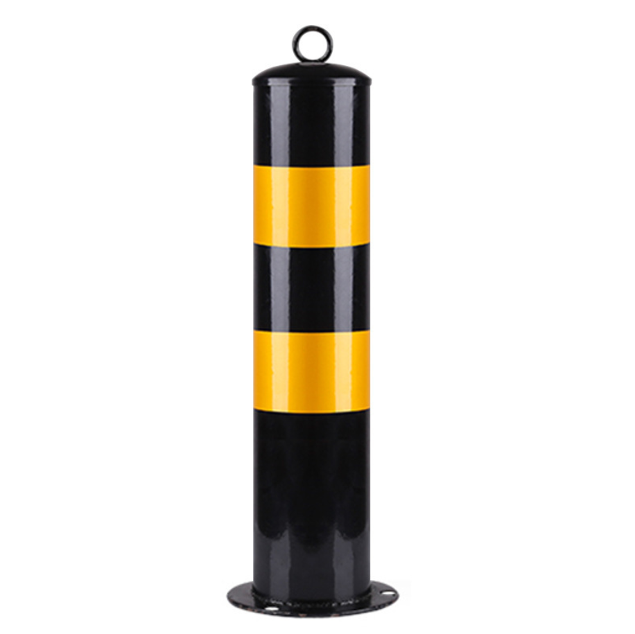 U-shaped steel pipe warning column road pile barricade stainless steel movable anti-collision column traffic reflective warning