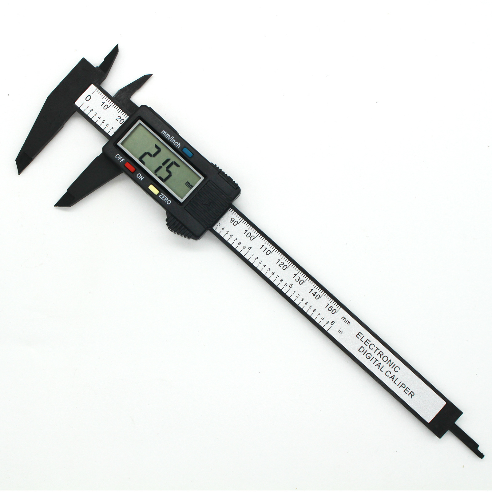 Qiye LCD Screen Caliper Vernier Measuring Tool 6" 150 MM Depth Plastic Digital Electronic Vernier Caliper