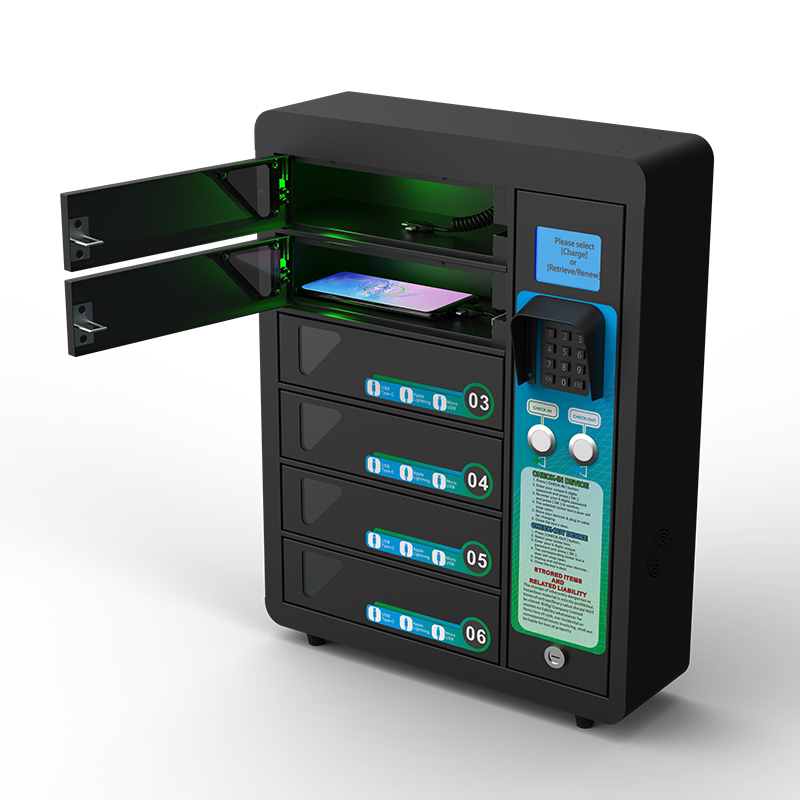 6 ячеек сотового телефона стальной 3 в 1 Тип c /micro /8pin зарядный шкафчик станция зарядный киоск зарядный шкафчик для мобильного телефона