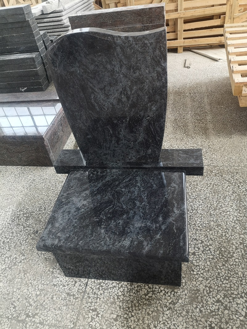 Headstone And Monuments European Style Orion Blue Granite Small Tombstone