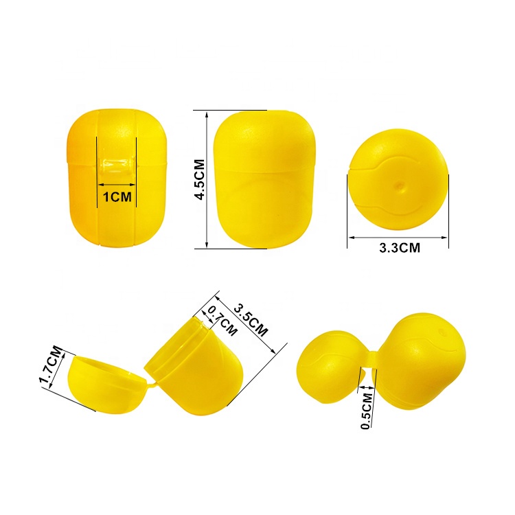 Wholesale 4.5*3.3CM Plastic Empty Capsule surprise egg for kids toy