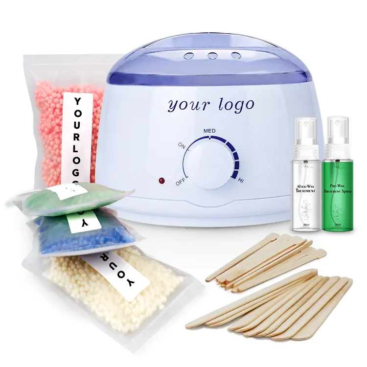 Lcorewax Waxing Kit Home Hair Removal Wax Set Hot Sale On Amazon Private Brand Waxing Set