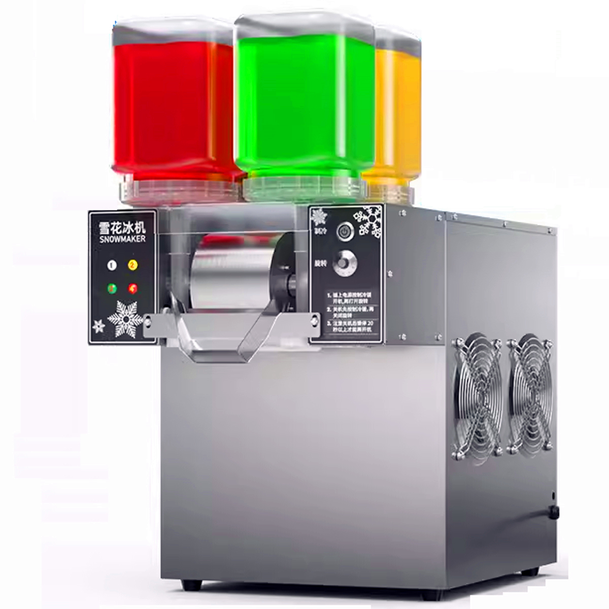 Commercial 4 Milk Snow Flakes Ice Cream Shaver Maker Machine Snowflake Ice Shaved Making Machine Korean Kakigori Bingsu Machine