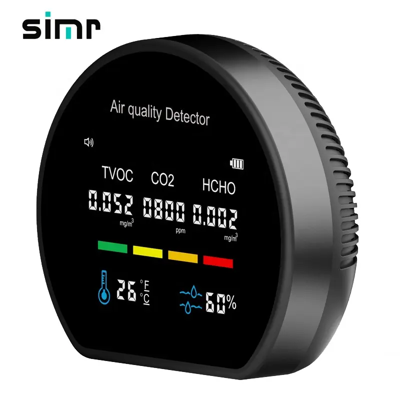 simr portable wall mount indoor home mini detector air quality monitor meters sensor co2 meter monitor gas analyzers