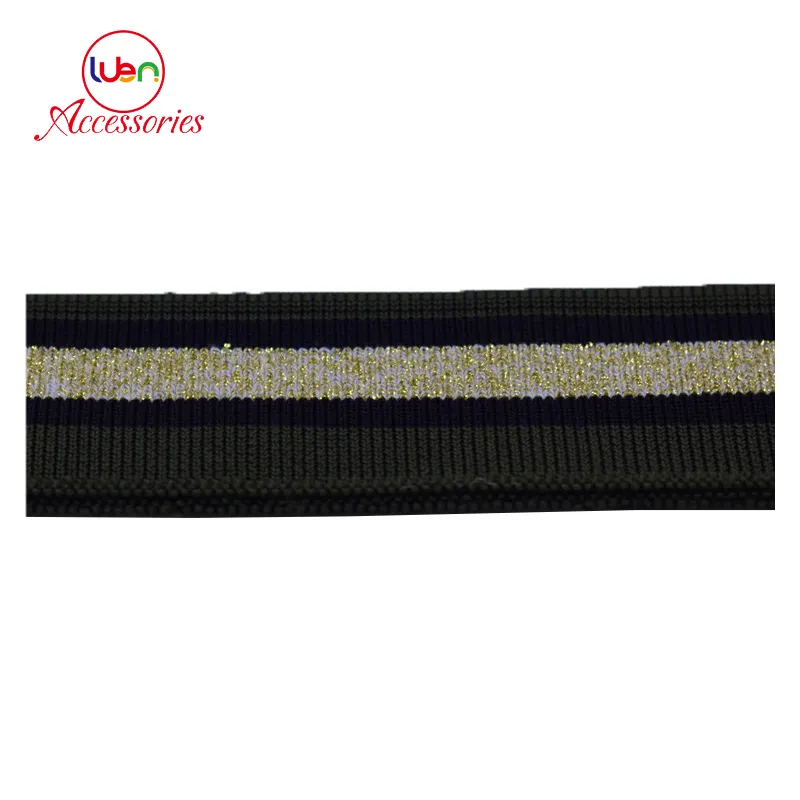 Cotton blank basketball jersey knitted rib knit trim fabric poly spandex cuff