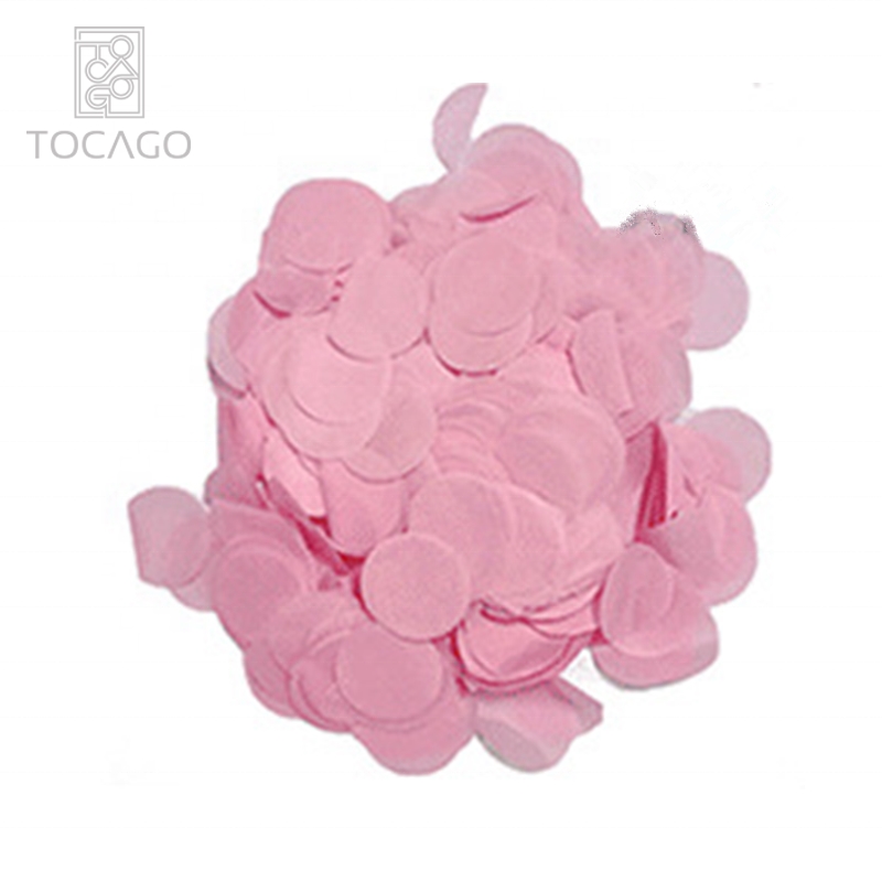 Free Shipping Pink,Light Pink And Deep Blue Round Paper Wedding Paper Confetti