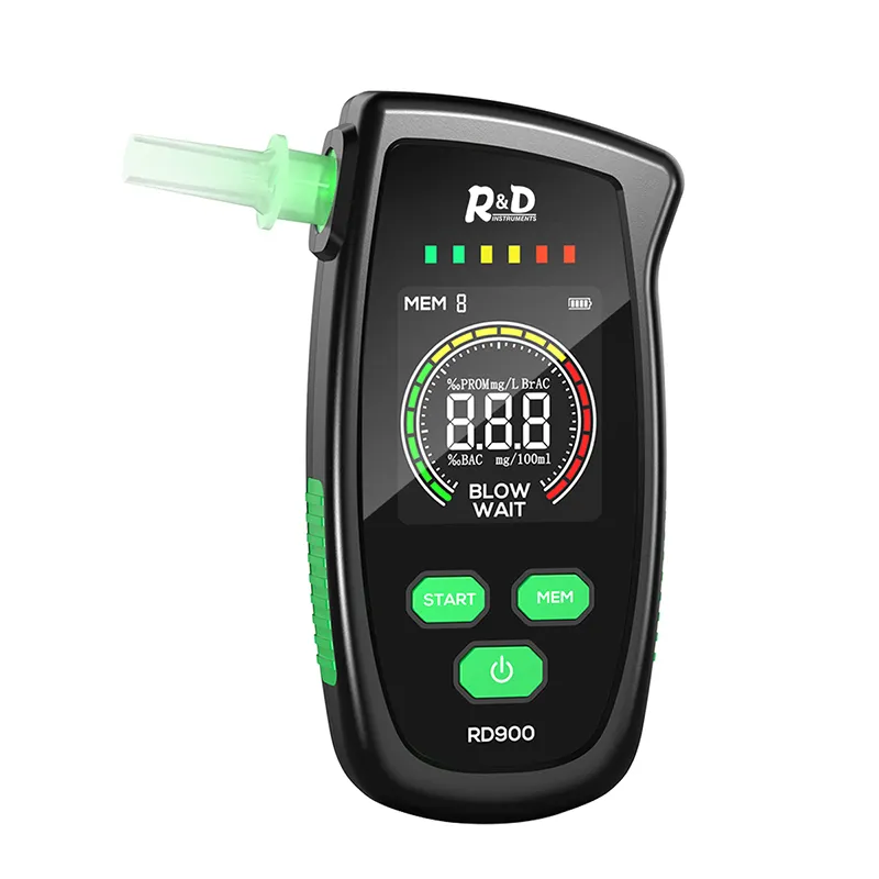 Цифровой алкотестер R & D RD900, перезаряжаемый Алкотестер для личного и профессионального использования