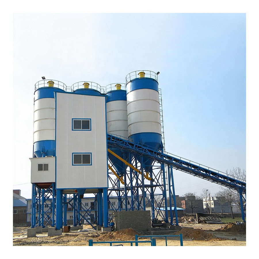 Factory Price full automatic Dry mixing cement silo Concrete Batching Plant for sale