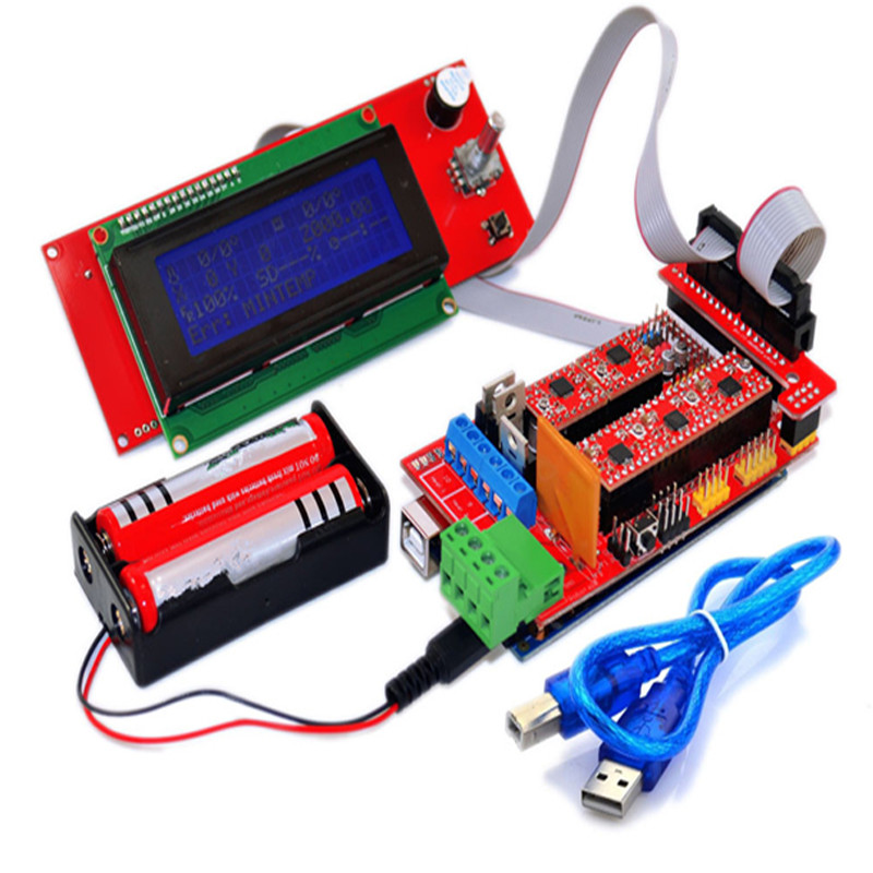 RAMPS для 3D-принтера 1,4 + Mega 2560 + 5X A4988 + LCD 2004 контроллер для RepRap для arduino