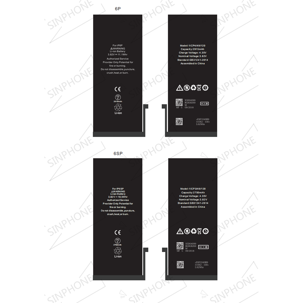 Аккумуляторная батарея OEM для мобильного телефона Iphone 6
