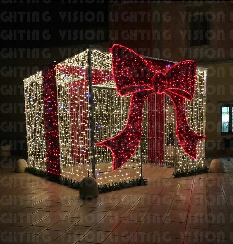Торговый центр уличное украшение 2D 3D мотив свет