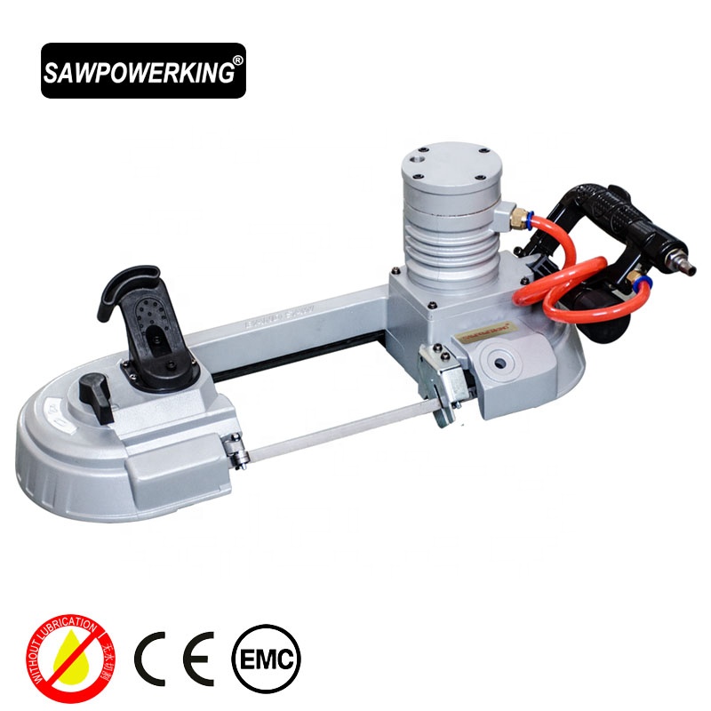 Ручная Портативная ленточная пила SAWPOWERKING, беспроводная ленточная пила для дерева/металла/ПВХ труб, режущий газ, мощность: скорость воздуха (об/мин): 9600 ~ 13800